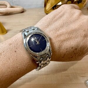 PHILIP WATCH Swiss Made Quartz Silver Stainless Steel Blue Dial 82 53 680 535 OS